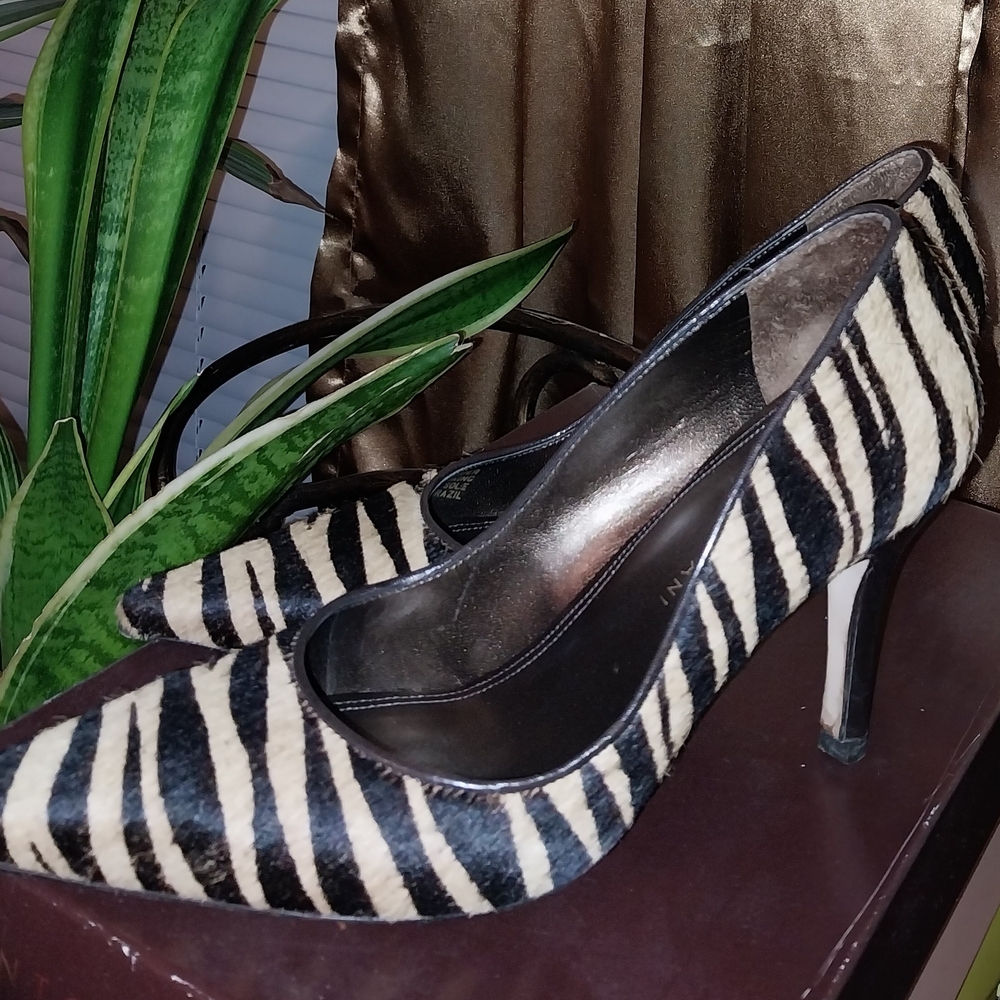 Zebra Print Stiletto Heels